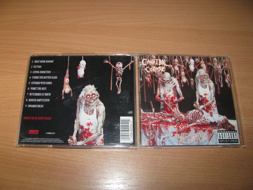 CANNIBAL CORPSE - Butchered At Birth   (1991 Caroline 1st press,USA) - фото фото фото 0