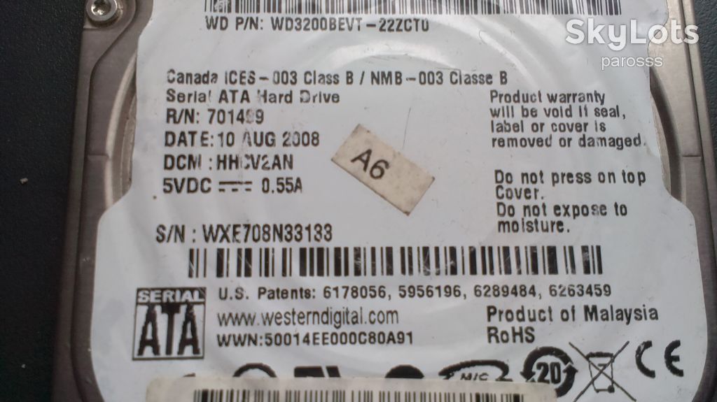 Жорсткий диск  WD 320 Gb  SATA - фото фото фото 2