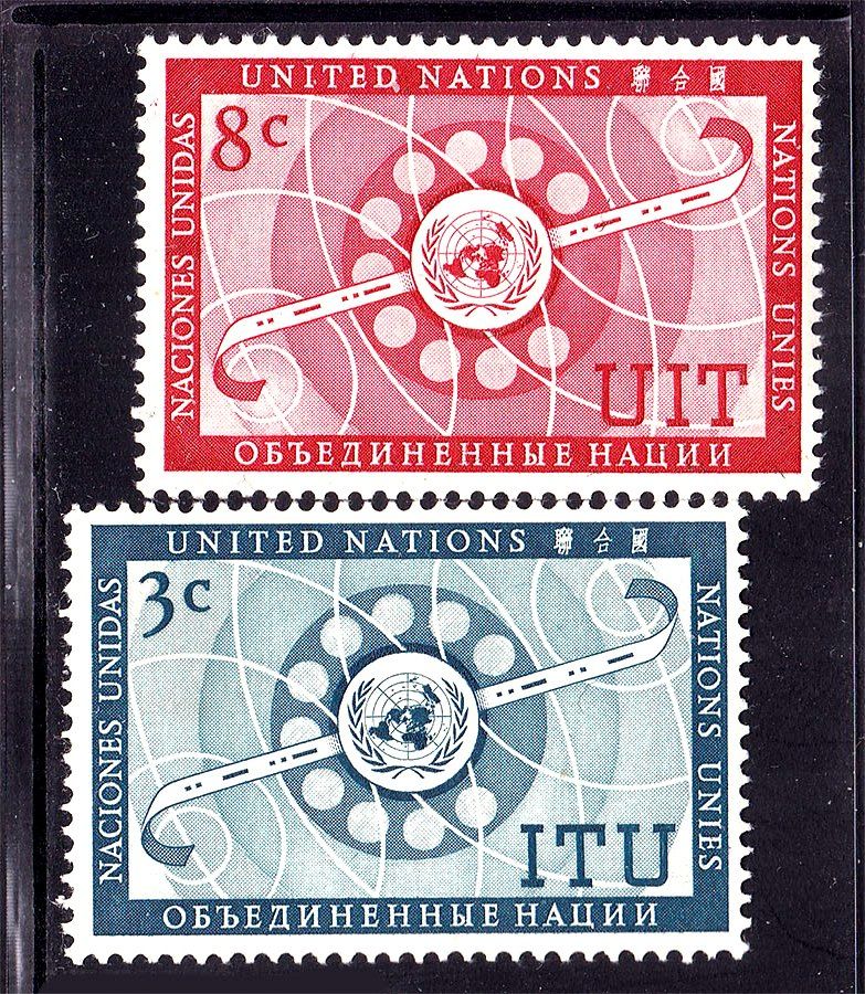 ООН / UN  1956 г  MNH - UIT - фото фото фото 0