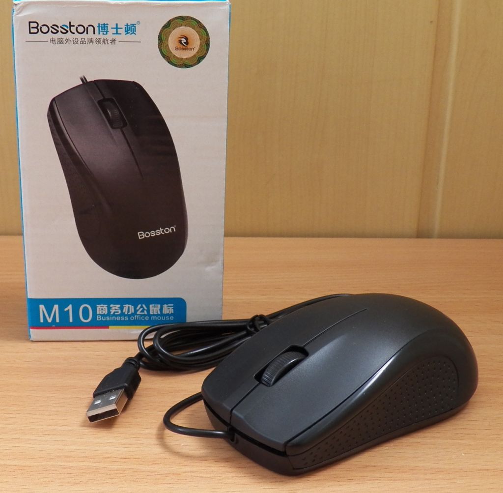 Миша оптична Bosston black USB NEW - фото фото фото 1