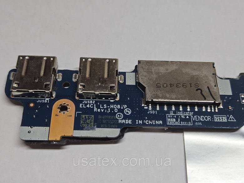 Lenovo IdeaPad Flex-14API Flex-14IWL C340-14IWL C340-14API LS-H081P Плата кнопка ввімкнення USB - фото фото фото 3