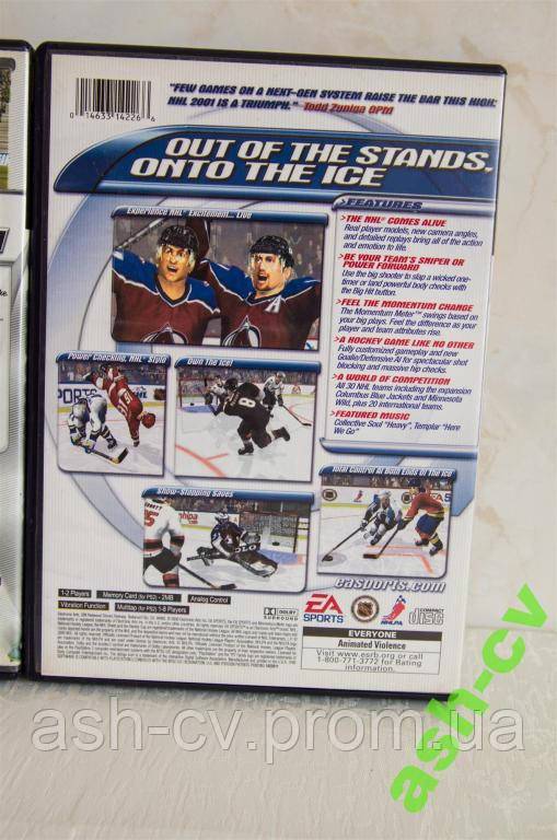 Диск Playstation 2 - NHL 2001 (NTSC) - фото фото фото 1
