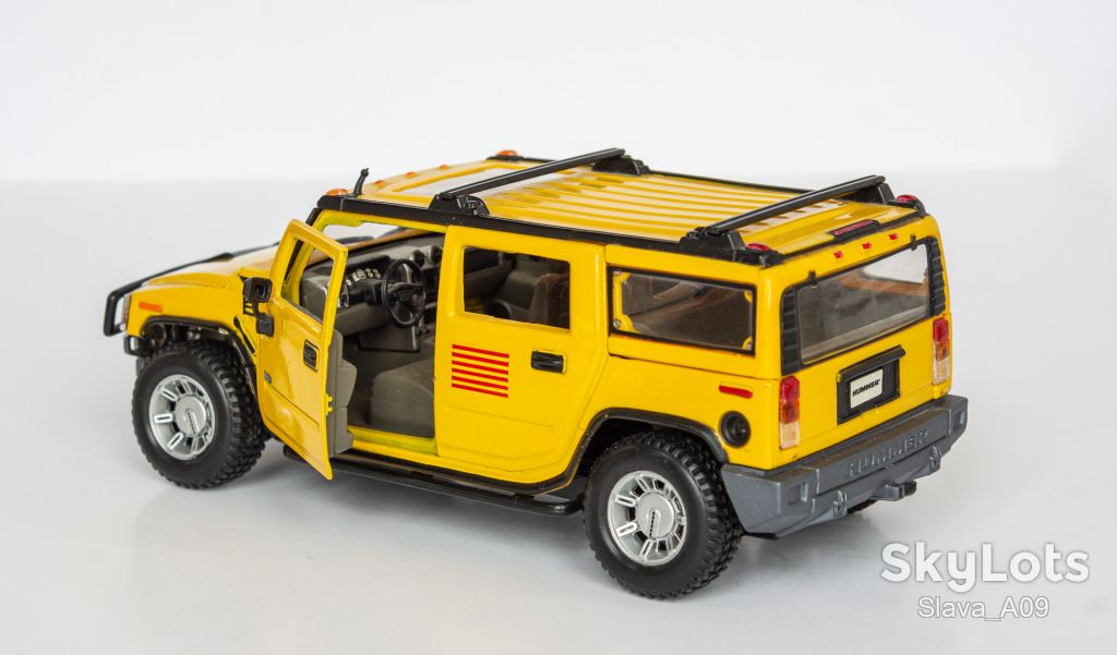 1:27 Hummer H2 2002-09 yellow, Maisto - фото фото фото 2