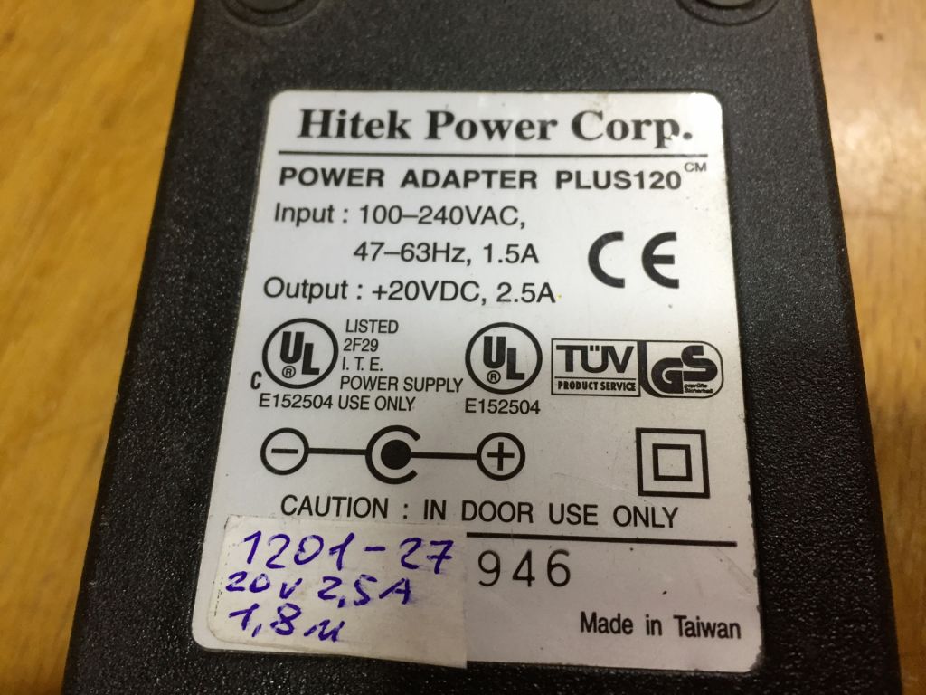 20 В 2,5 А блок живлення з фільтром Hitec Plus120  (1201-27) - фото фото фото 2