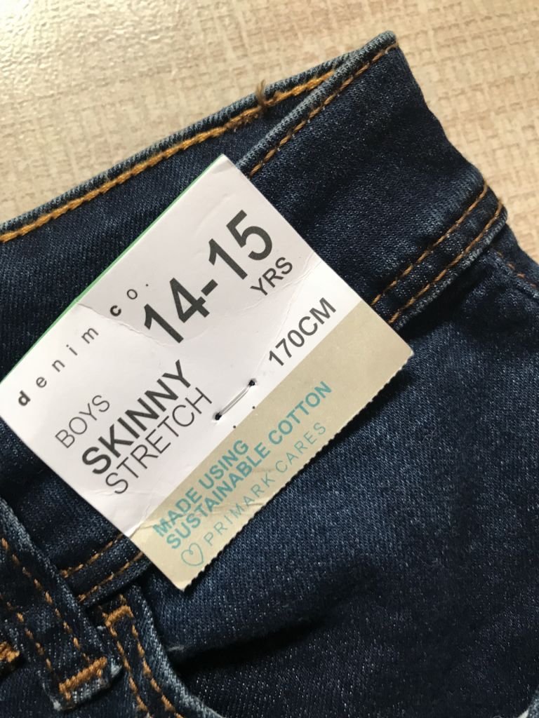 Крутые джинсы подростку stretch skinny fit от Primark.  Рост 170   (14-15 лет) - фото фото фото 5