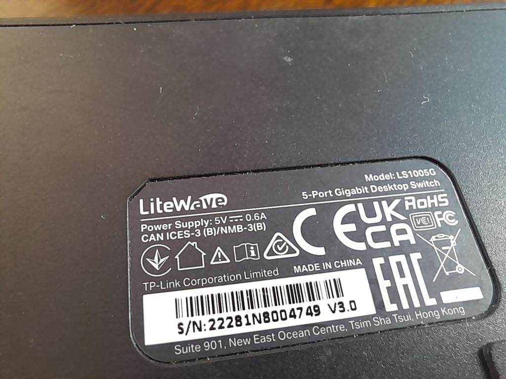 Комутатор TP-LINK LS1005G 5*1Gb/s - фото фото фото 2