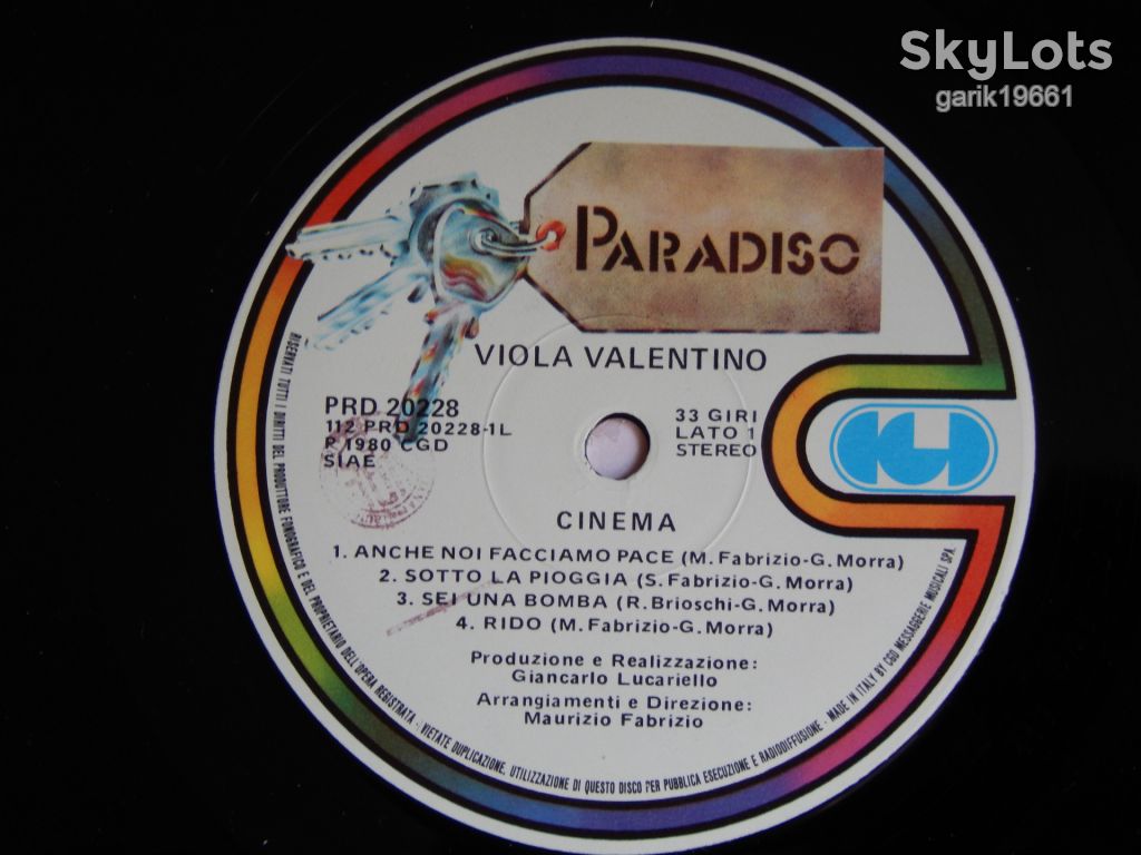 Viola Valentino – Cinema   (Paradiso – PRD 20228, Italy) insert NM-/NM- - фото фото фото 4