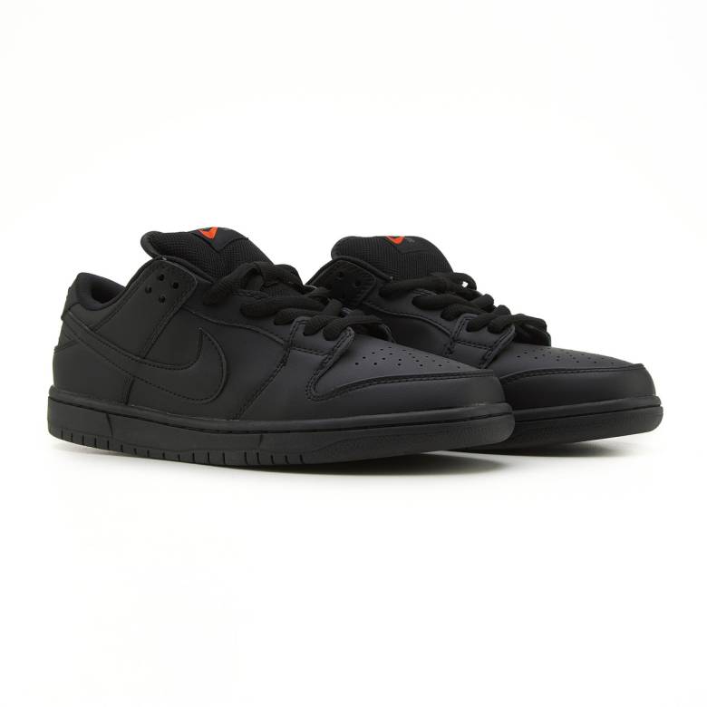 NIke SB Dunk Low Total Black Leather 36 - фото фото фото 1