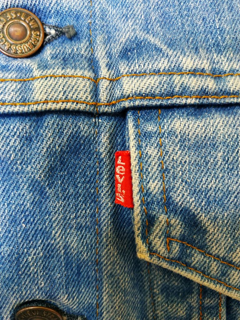 Куртка джинсова чоловіча синя LEVIS p-p S - фото фото фото 3