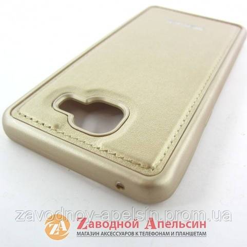 Samsung A5 A510 2016 чехол кожа Momax gold - фото фото фото 2
