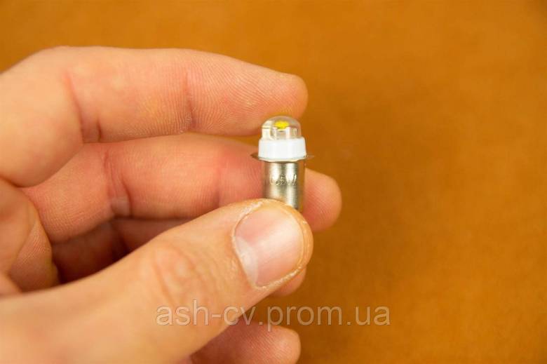 Лампочка, для ліхтарика, 3V, 0.5W, LED, P13.5, P13.5S, PR2 - фото фото фото 4