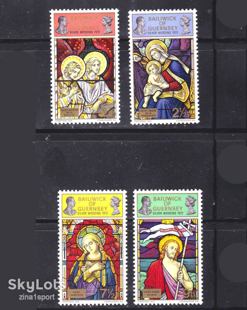 EU Гернси 1972 г  MNH - искусство - 25 лет - фото фото фото 0
