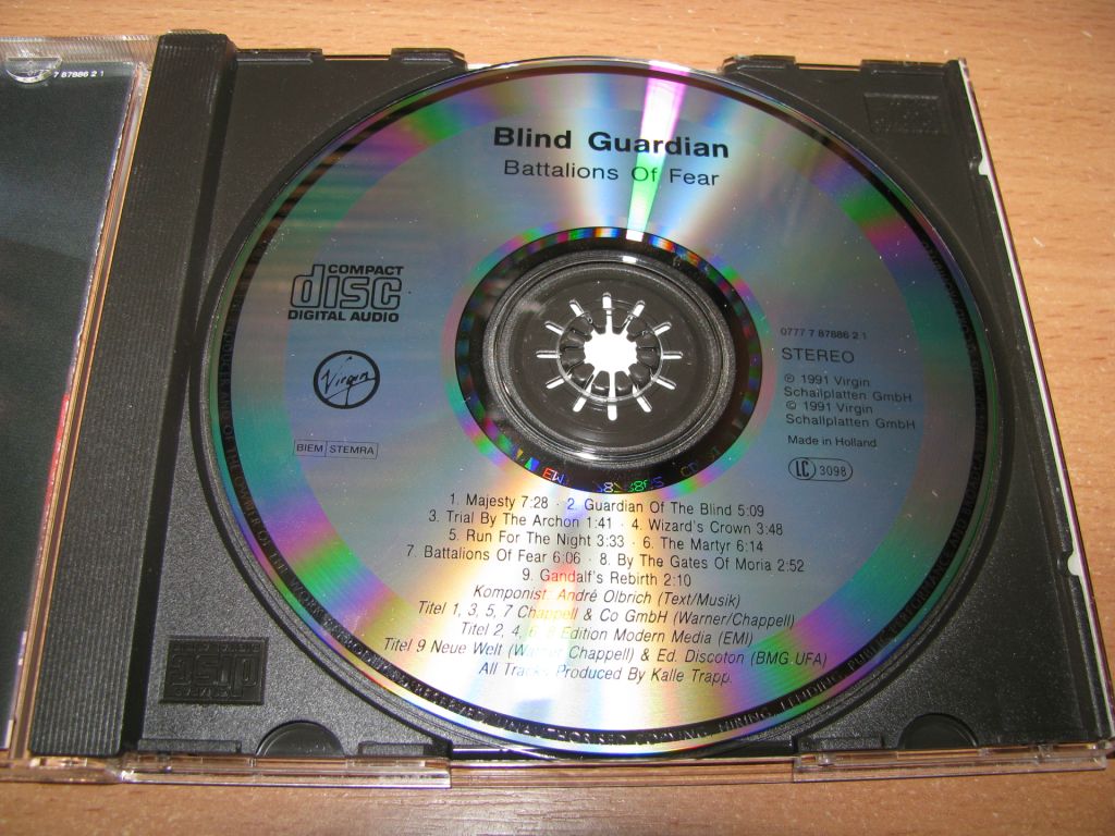 BLIND GUARDIAN - Battalions Of Fear  (1988 Virgin Holland) - фото фото фото 2
