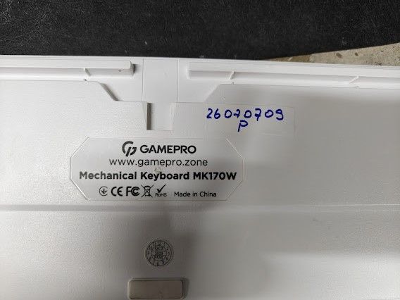 Игровая клавиатура с подсветкой RGB GamePro MK170W Hot-Swap Red Swich USB № 26070709 - фото фото фото 1