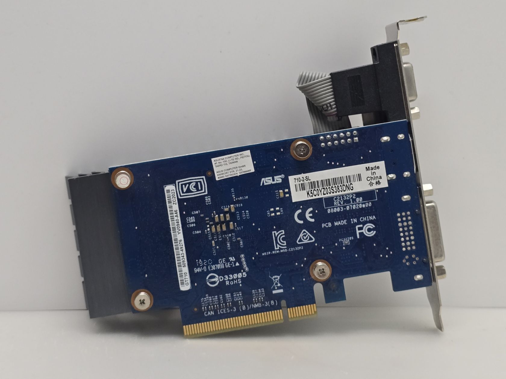 Відеокарта ASUS GeForce GT 710 2GB  (GDDR5,64 Bit,HDMI,PCI-Ex, Б/у) - фото фото фото 1