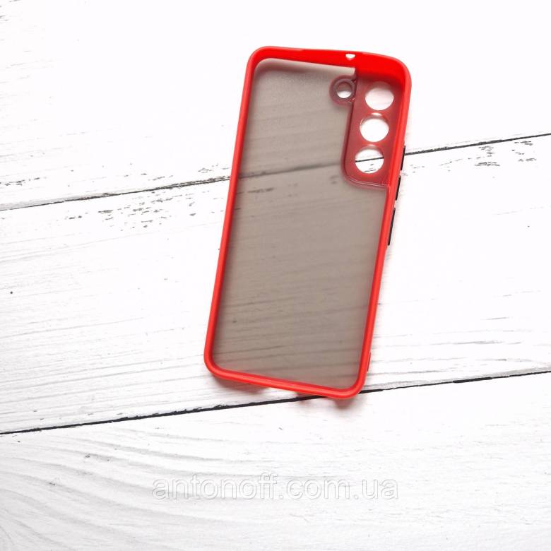 Чохол для Samsung Galaxy S22 (S901) пластиковий, силіконовий, червоний - фото фото фото 1