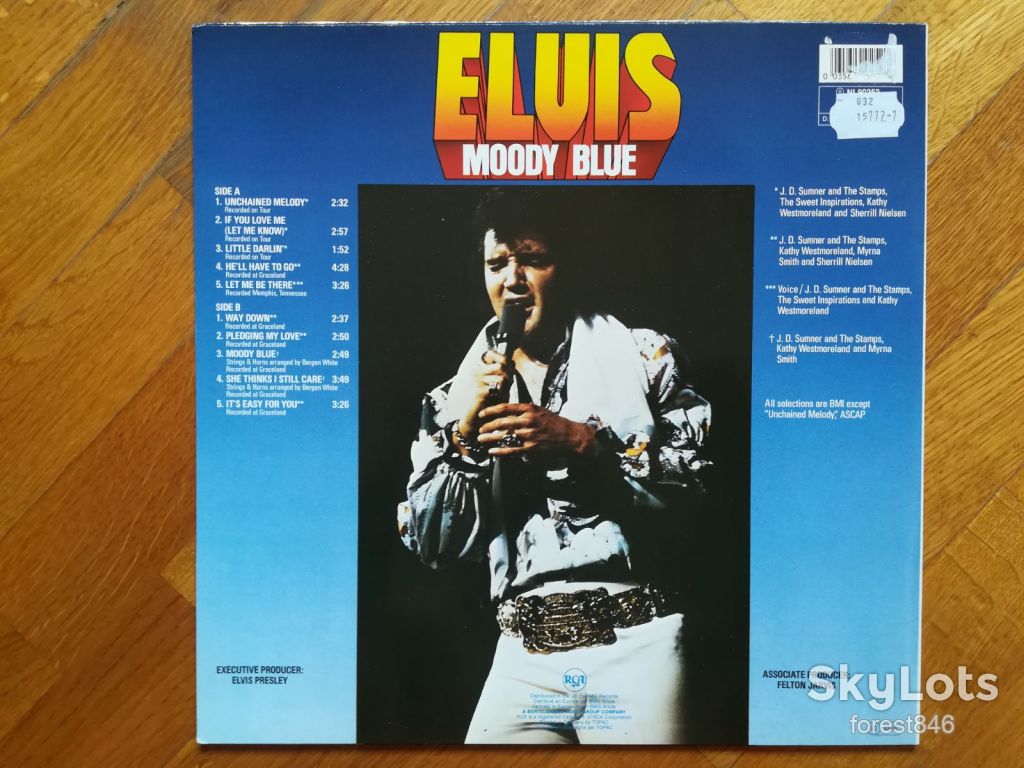 Elvis-Moody blue  (глянс. конв.)-NM+, Німеччина  (&amp;50) - фото фото фото 1