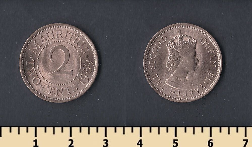 Маврикий 2 цента 1969 - фото фото фото 0