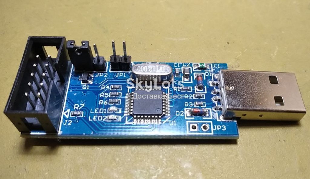 Программатор USB USBASP LC-01 51 AVR ATMEGA8 ATMEGA128 Win7 ATtiny/CAN/PWM    (489-2) - фото фото фото 3