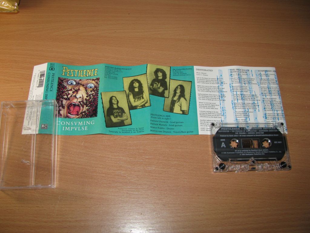 PESTILENCE - Consuming Impulse  (1989 Roadracer  1st press,USA) CASSETTE - фото фото фото 1