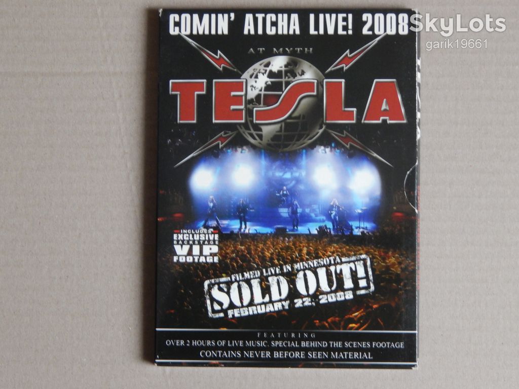 Tesla ‎– Comin' Atcha Live! 2008 (DVD, Digipak, Unofficial) - фото фото фото 0