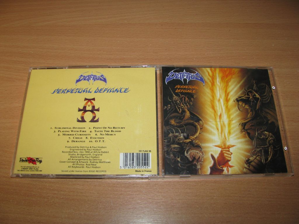 DETRITUS - Perpetual Defiance  (1990 Under One Flag 1st press,UK) - фото фото фото 0