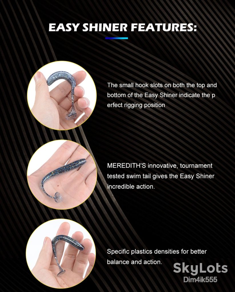 Силиконовая приманка Meredith Easy Shiner 50мм 0.88гр 20шт 30 видов - фото фото фото 7