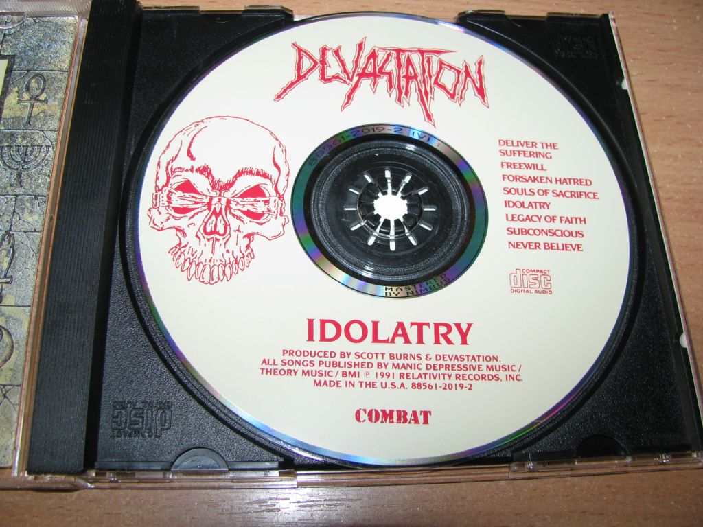 DEVASTATION - Idolatry  (1991 Combat 1st press,USA) - фото фото фото 2