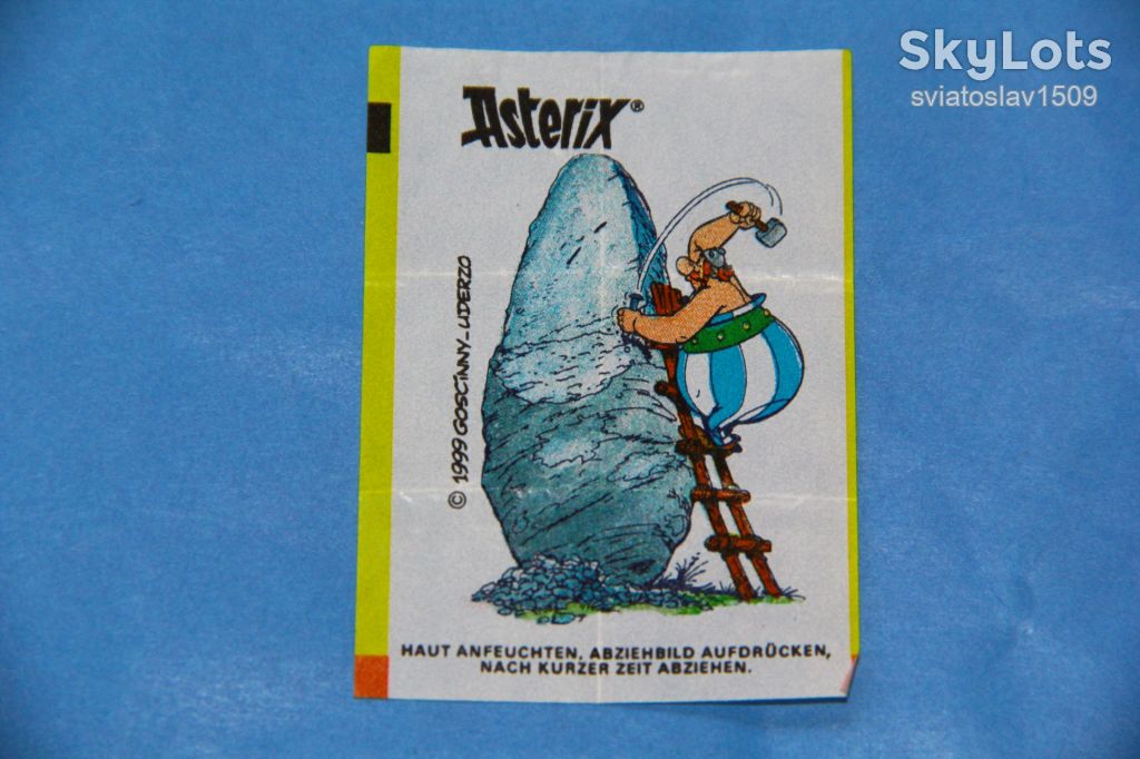 вкладыш от жевательной резинки ASTERIX Fleer - фото фото фото 0