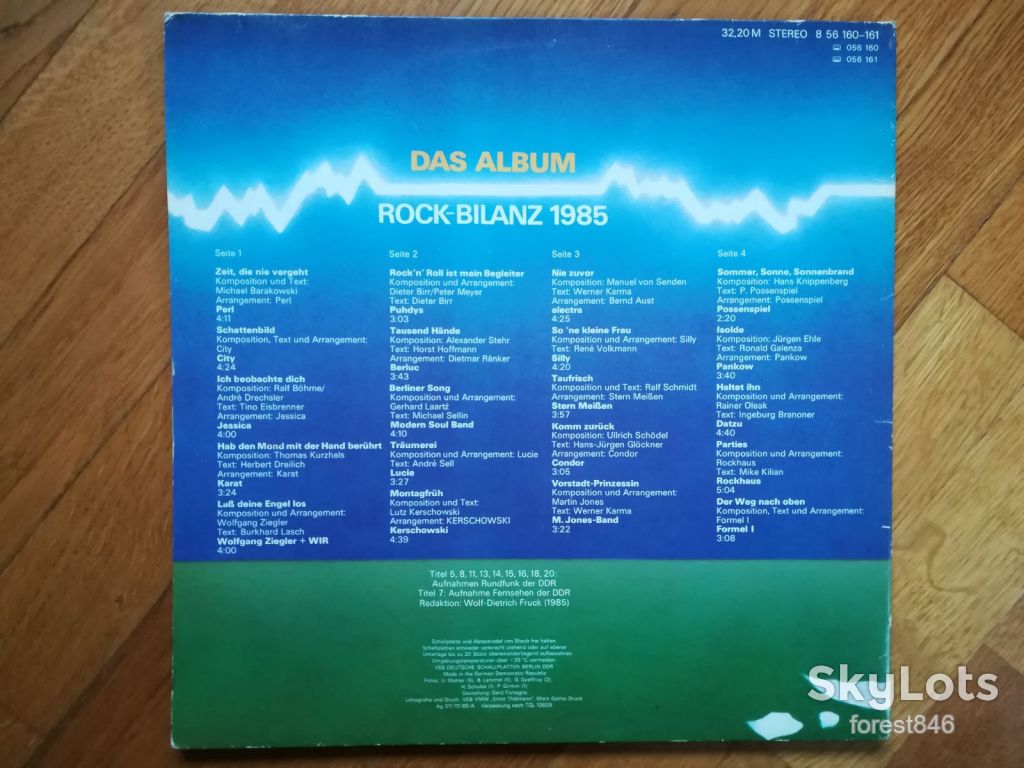 Das Album-Rock-Bilanz 1985-2 LPs-NM-, НДР - фото фото фото 2