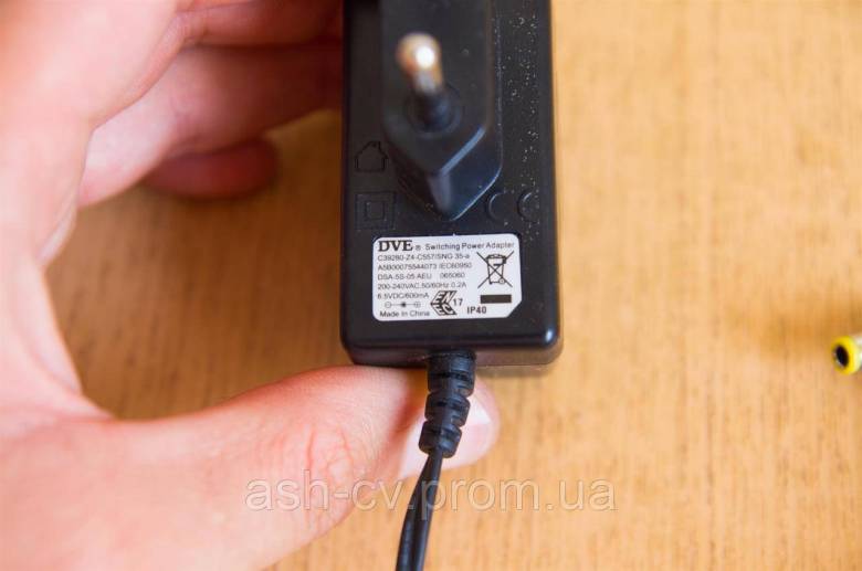 Блок живлення, DVE, 6.5V, 600mA - фото фото фото 1