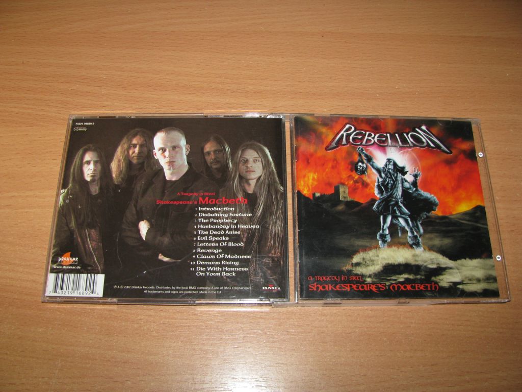 REBELLION - Shakespeare's Macbeth  (2002 Drakkar 1st press) - фото фото фото 0