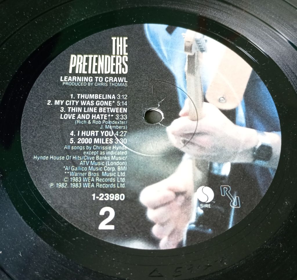 THE PRETENDERS Learning To Crawl LP  EX/EX+ - фото фото фото 3