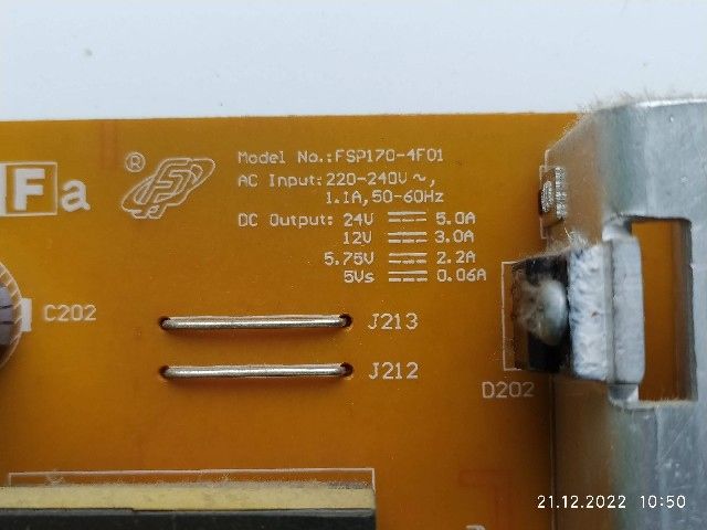 Плата FSP170-4F01 від телевізора Sharp LC-32DH510E - фото фото фото 2