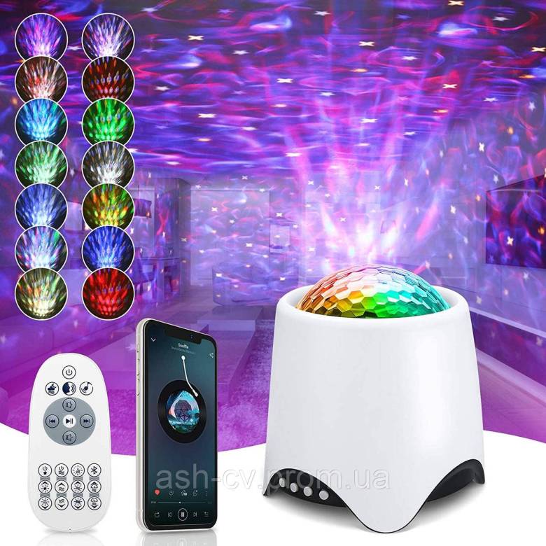 Нічний проектор, LED Starry Sky Projector Bluetooth Starlight Projector - фото фото фото 0