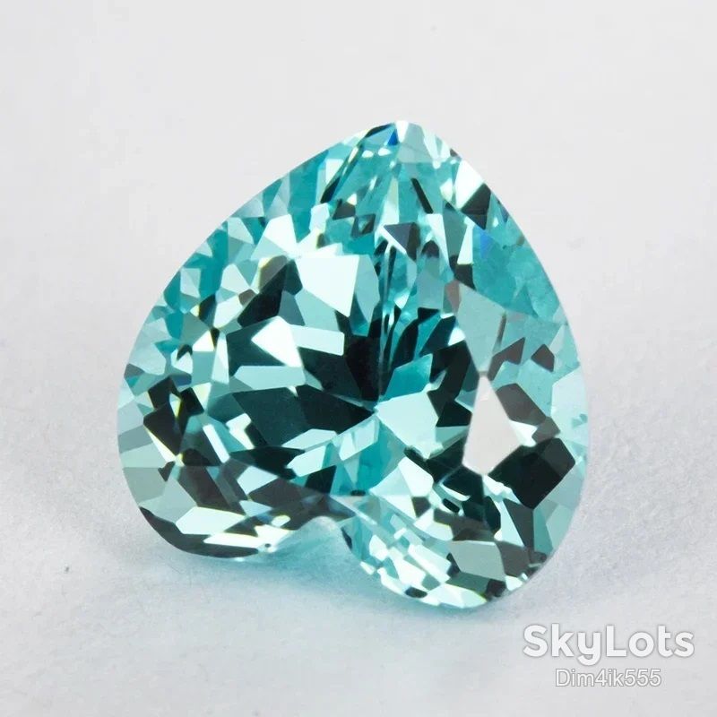 Гранат    (параиба) огранка Сердце 6x6мм 1.25ct - фото фото фото 4