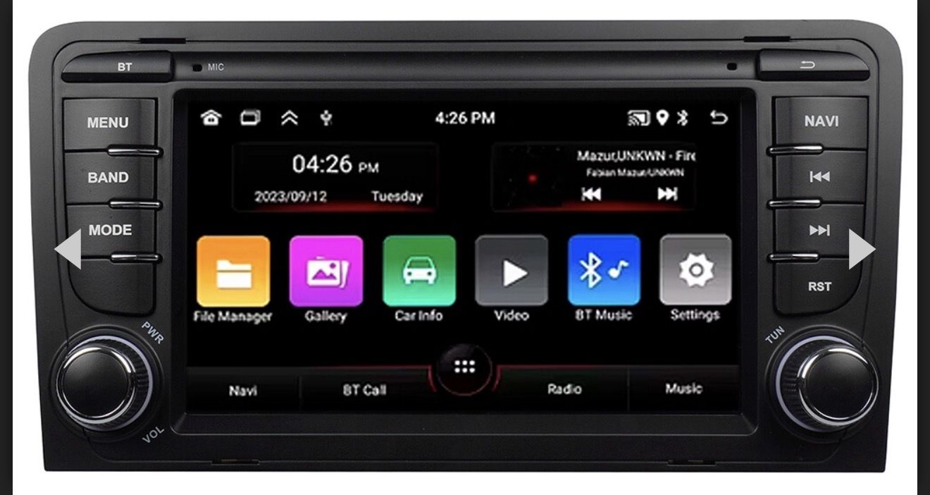 мультимедійна  Android-магнітола з сенсорним екраном Штатная магнитола AMS для Audi A3 2003-2012 - фото фото фото 0