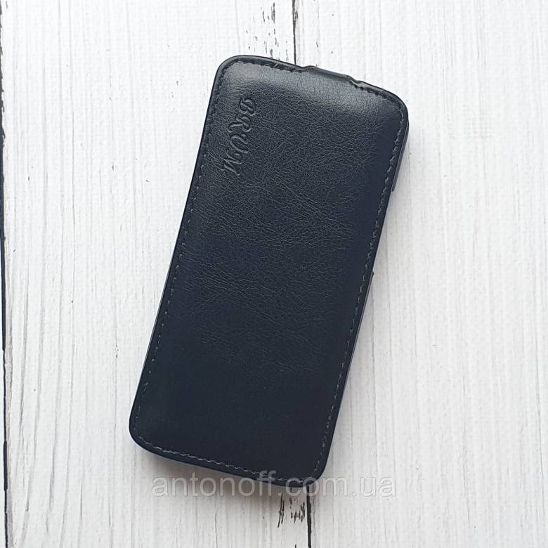 Чохол-фліп для HTC One Mini 2, HTC M8 Mini шкіряний, чорний - фото фото фото 1
