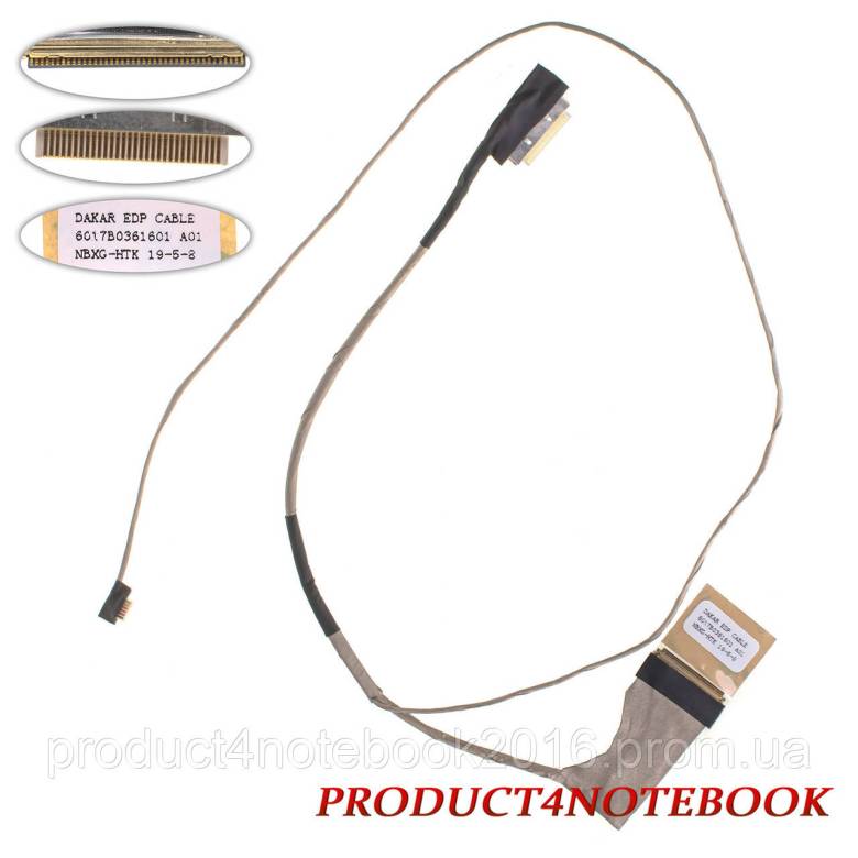 Шлейф матрицы для ноутбука TOSHIBA (С850, С855, L855), LED, разъем под камеру (6017B0361601) - фото фото фото 0