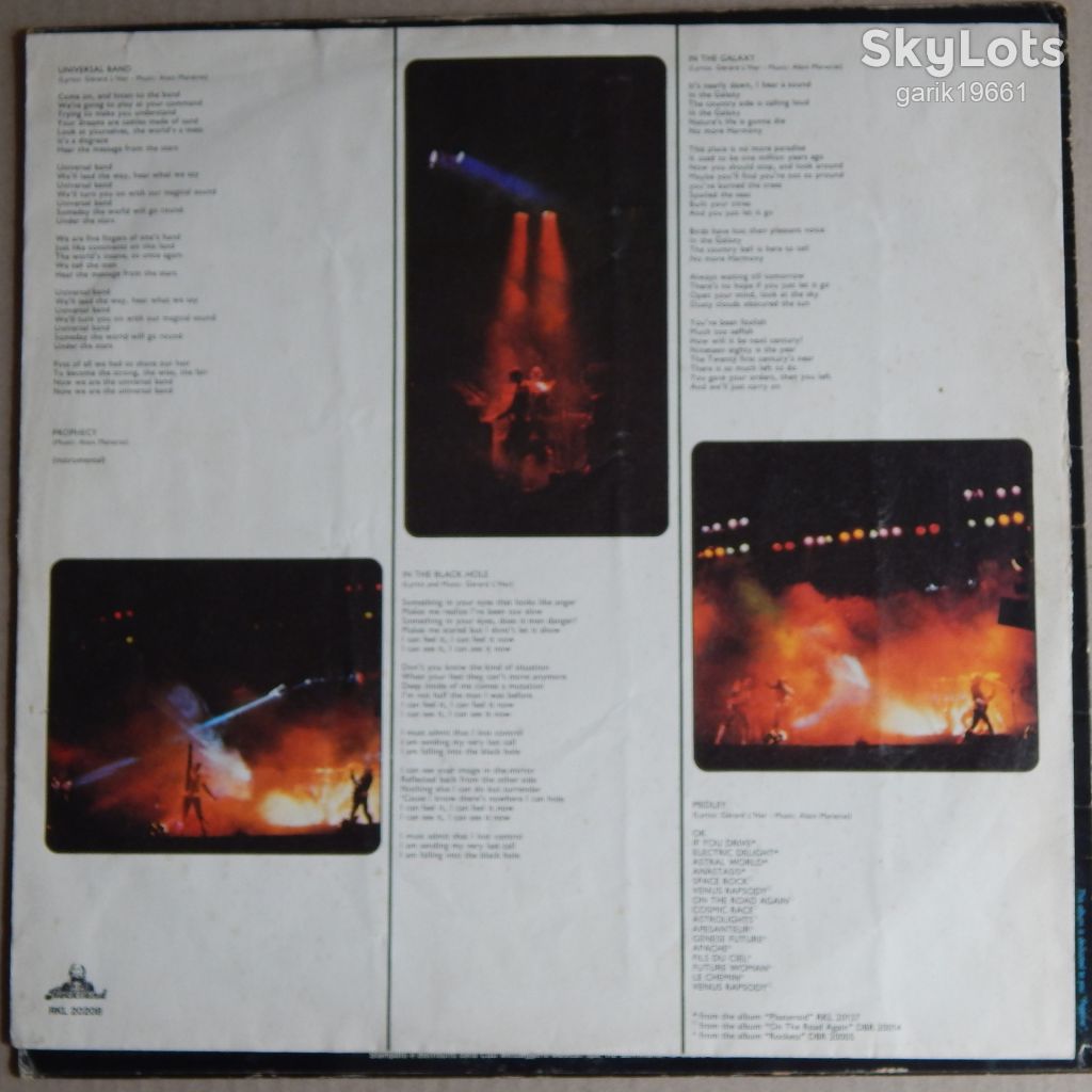 Rockets – Galaxy   (Rockland Records – RKL 20208, Italy) insert  EX/EX - фото фото фото 2