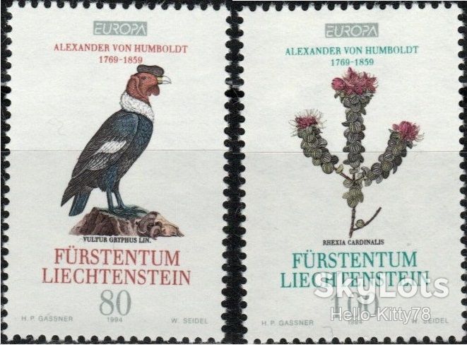 Лихтенштейн 1994 Европа CEPT Mi 1079-1080 MNH - фото фото фото 0