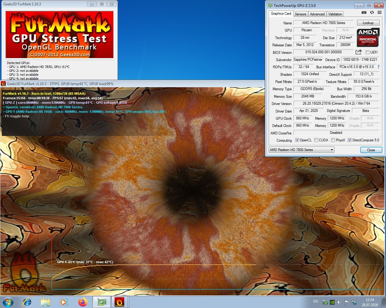 AMD Radeon HD7850 2Gb 256bit DDR5 - фото фото фото 6