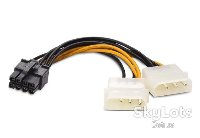 Кабель живлення ATcom 2×Molex — PCI-E 8 pin для відеокарти Black   (20016) - фото фото фото 0