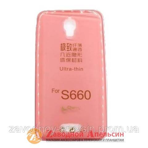 Lenovo S660 ультратонкий чехол pink - фото фото фото 0