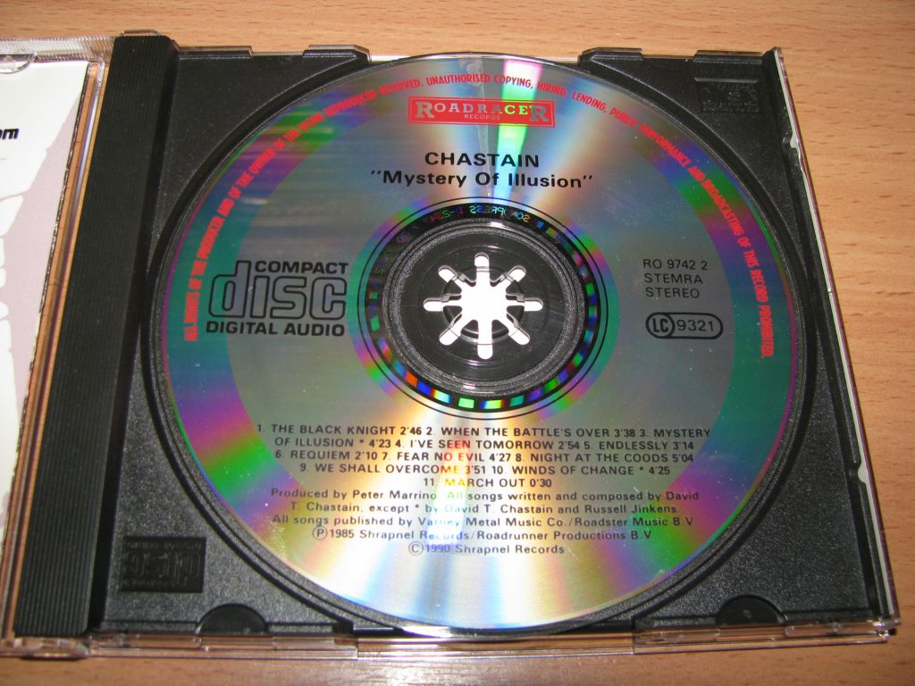 CHASTAIN - Mystery Of Illusion  (1990 Roadracer 1st press) - фото фото фото 2