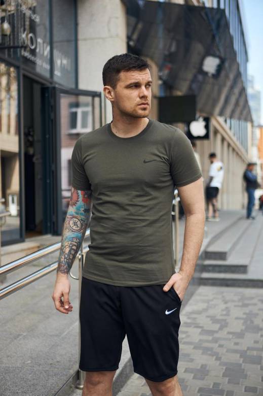 Футболка Nike хакі - фото фото фото 1