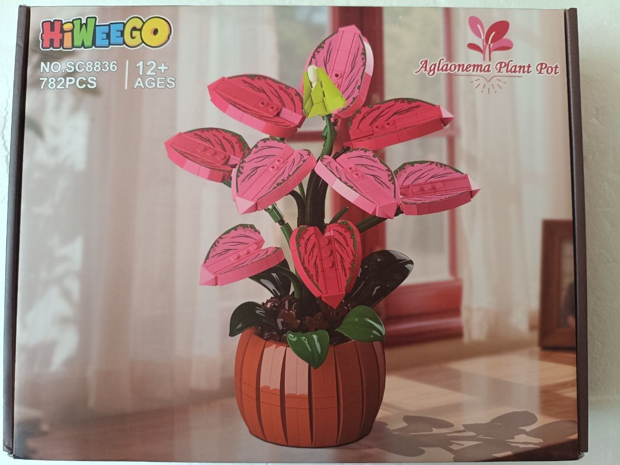 Конструктор «Ботанічна колекція: Лілія Азалія»                            (Aglaonema) — 3D-декор. Амазон - фото фото фото 0