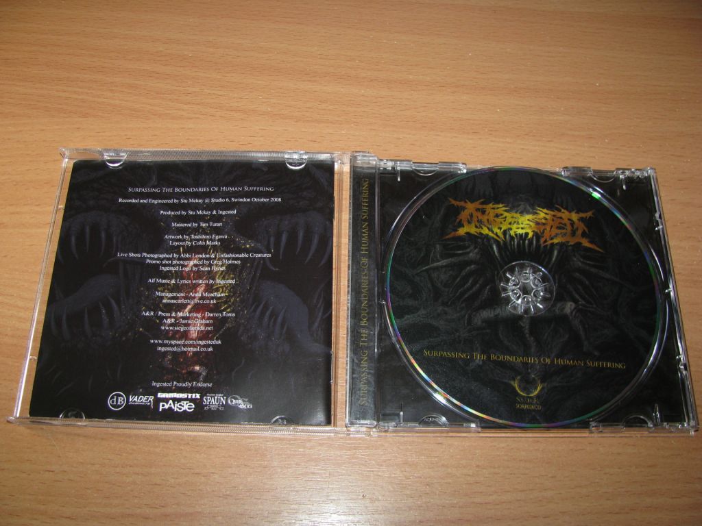 INGESTED - Surpassing The Boundaries   (2009 Siege Of Amida 1st press,UK) - фото фото фото 1