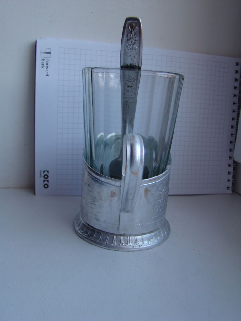 Подстаканник Горький, стакан и ложка из СССР. - фото фото фото 2