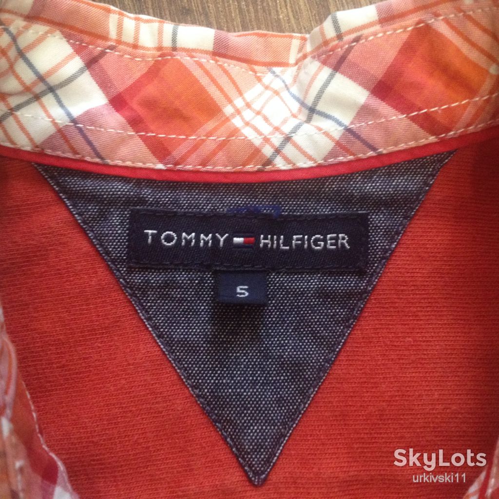 Рубашка для мальчика Tommy Hilfiger,р.116-122,хлопок,Оригинал - фото фото фото 2